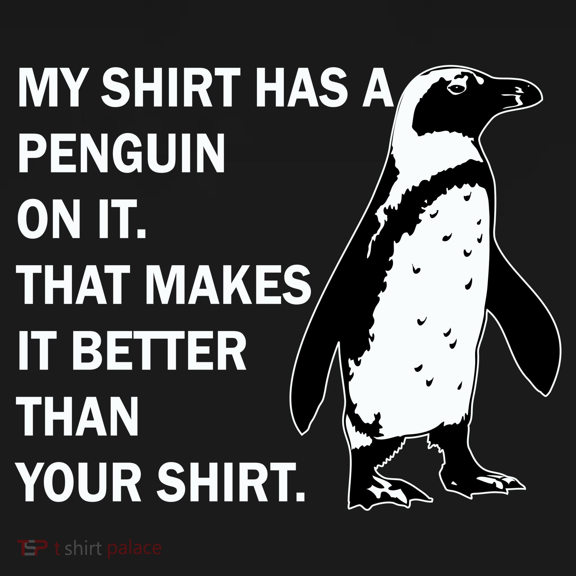 My Shirt Has A Penguin On It Apron
