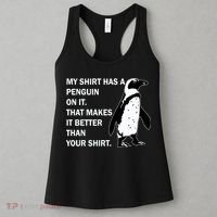 My Shirt Has A Penguin On It Women's Tank Top thumb 3