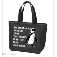 My Shirt Has A Penguin On It Tote Bag thumb 3