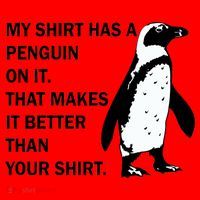My Shirt Has A Penguin On It Santa Hat thumb 1