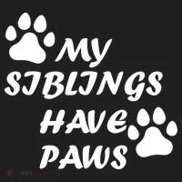 My Siblings Have Paws Women's Sweatshirt thumb 2
