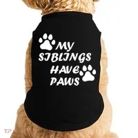 My Siblings Have Paws Doggie Tank thumb 0
