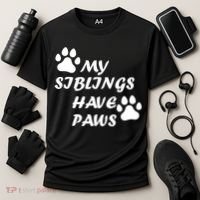 My Siblings Have Paws Cooling Performance Crew T-Shirt thumb 3