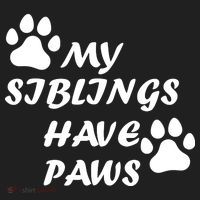 My Siblings Have Paws Urban Oversized Heavyweight T-Shirt thumb 2