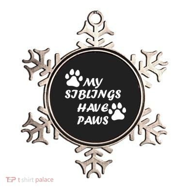 My Siblings Have Paws Ornament