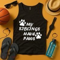 My Siblings Have Paws Tank Top thumb 4