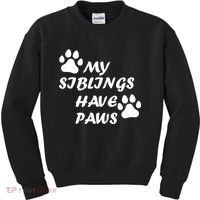 My Siblings Have Paws Kids Sweatshirt thumb 0