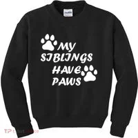 My Siblings Have Paws Kids Sweatshirt thumb 0