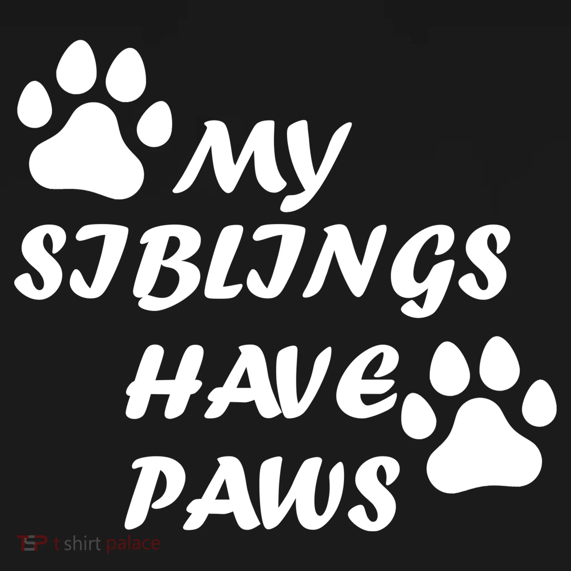 My Siblings Have Paws Kids Long Sleeve Shirt