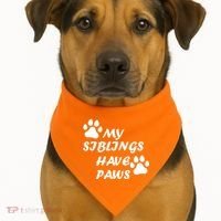 My Siblings Have Paws USA-Made Doggie Bandana thumb 1