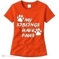 My Siblings Have Paws Women's T-Shirt thumb 0