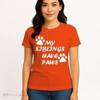 My Siblings Have Paws Women's T-Shirt thumb 4