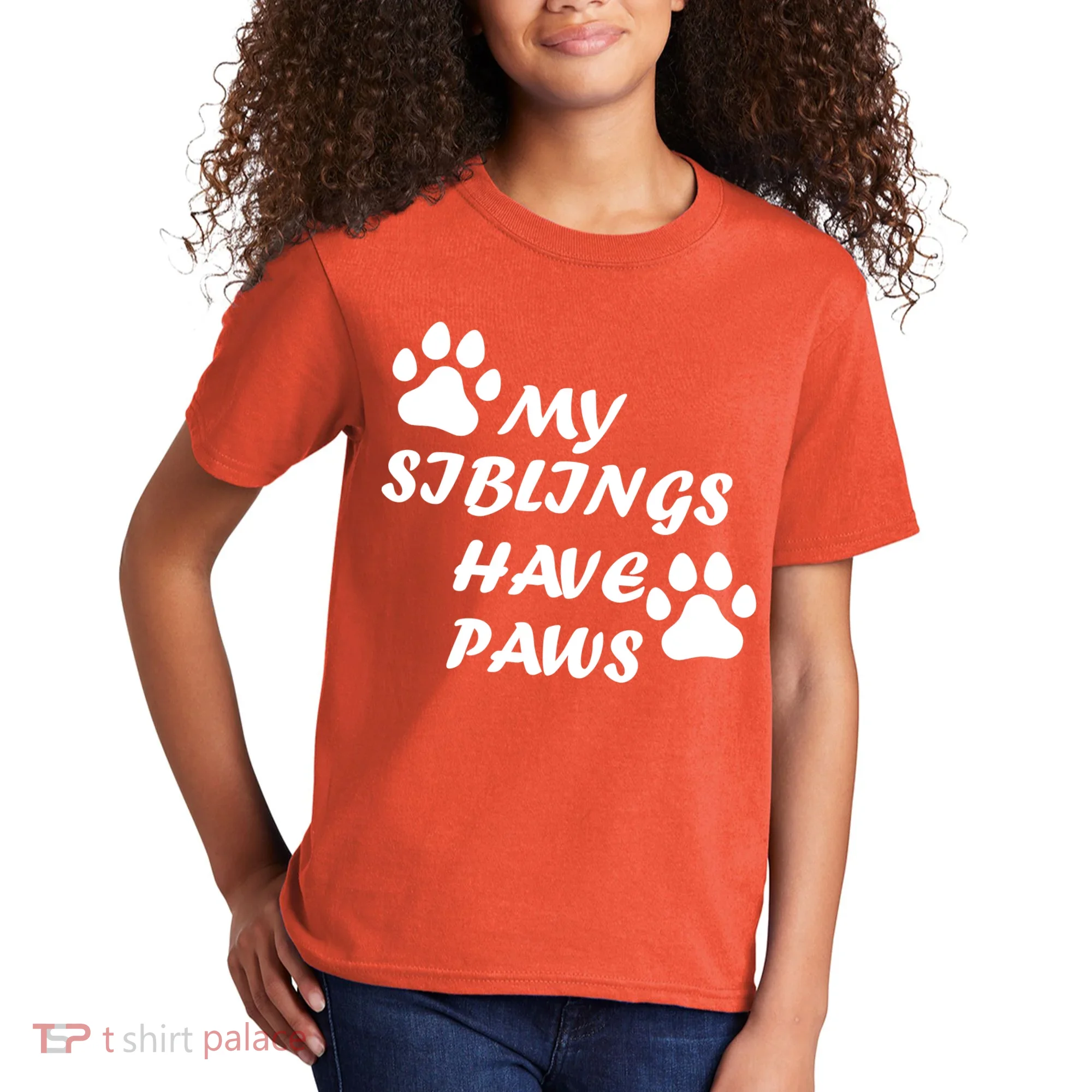 My Siblings Have Paws Kids T-Shirt