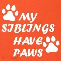 My Siblings Have Paws Kids T-Shirt thumb 4
