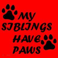 My Siblings Have Paws Santa Hat thumb 1