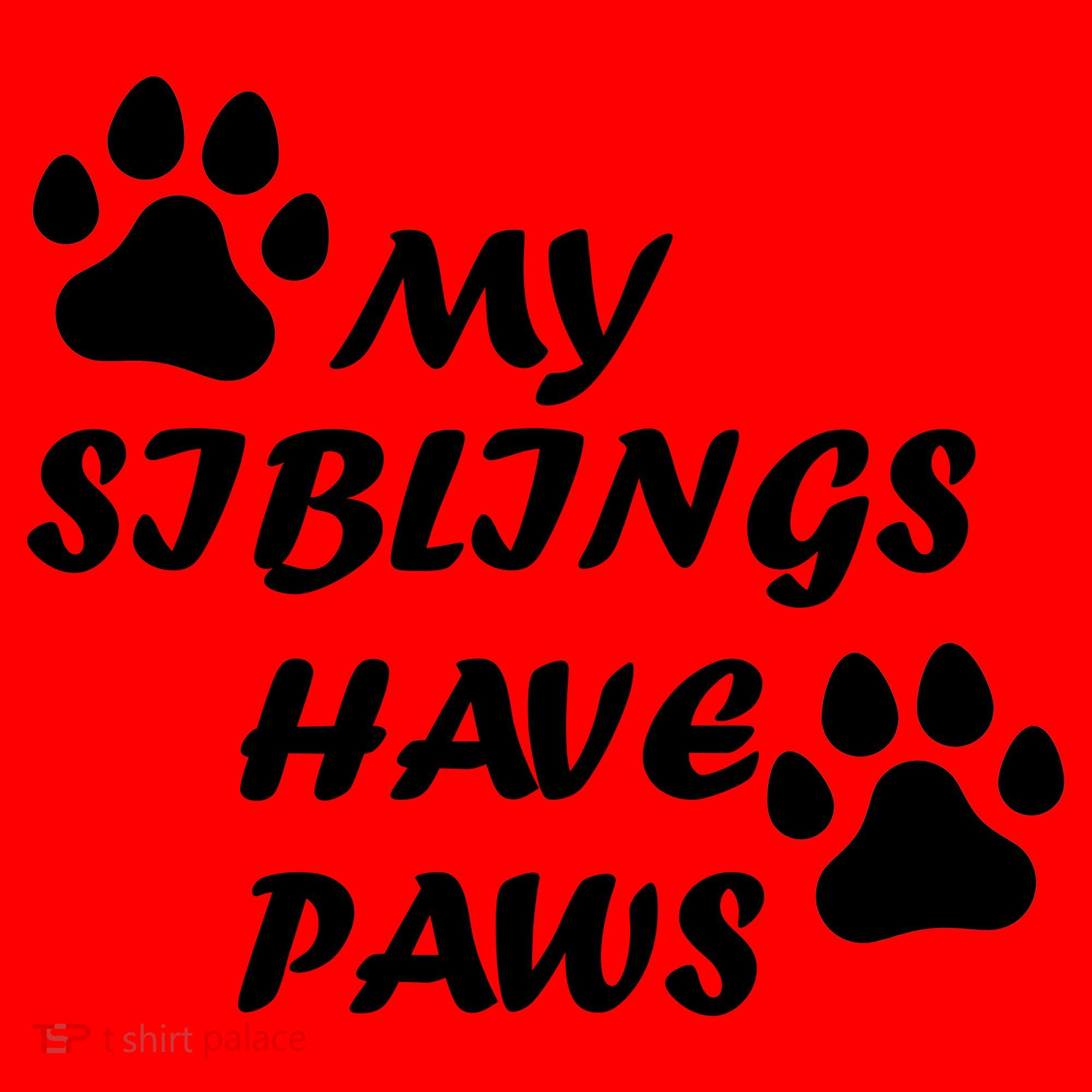 My Siblings Have Paws Santa Hat