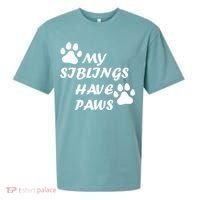 My Siblings Have Paws Sueded Cloud Jersey T-Shirt thumb 0