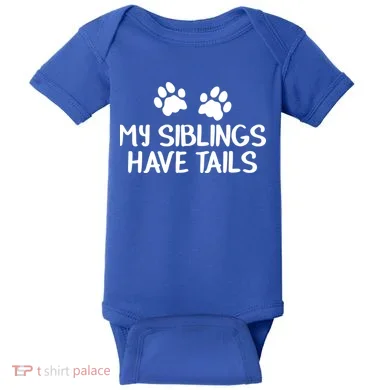 My Siblings Have Tails Baby Bodysuit