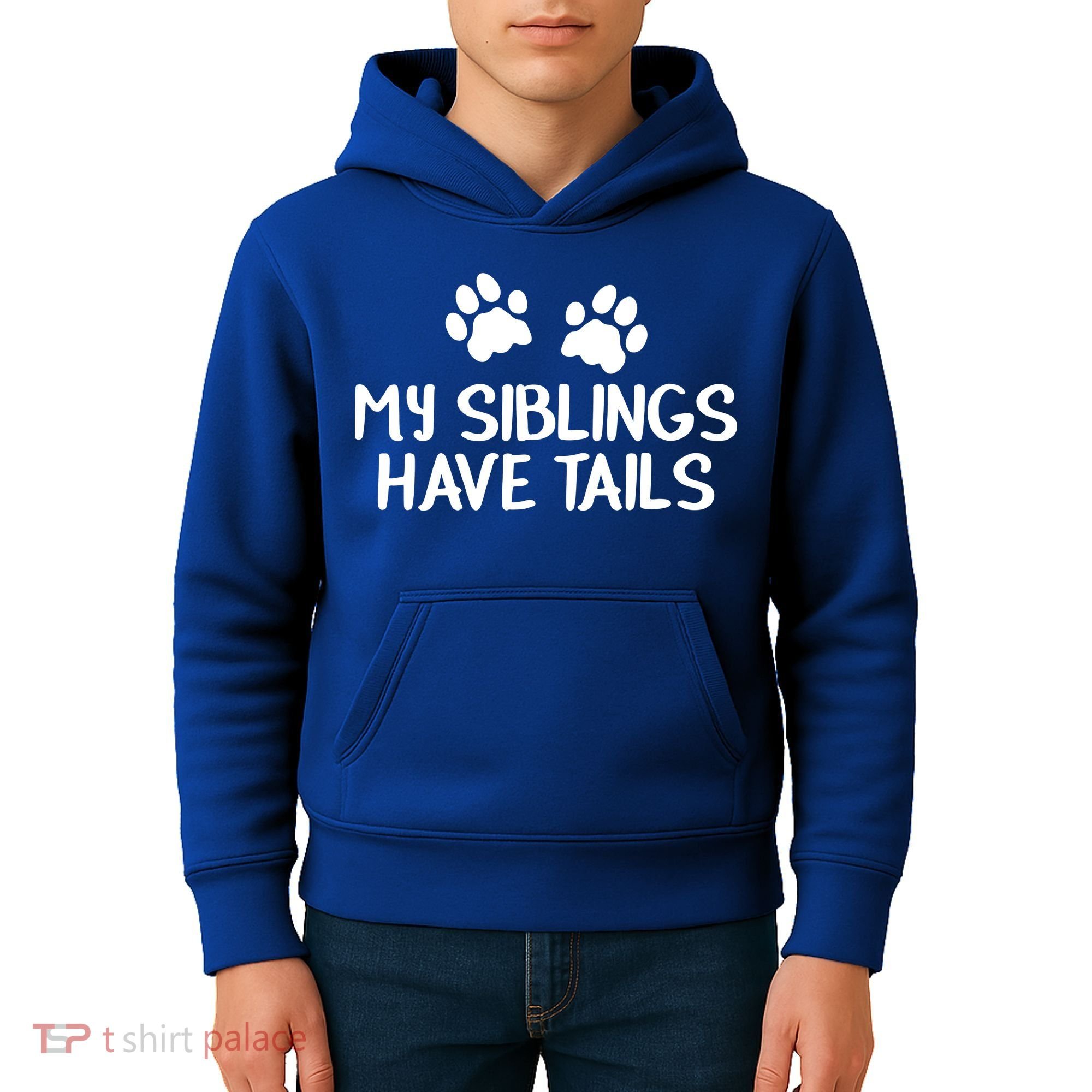 My Siblings Have Tails Kids Hoodie