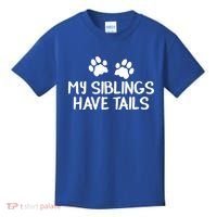 My Siblings Have Tails Kids T-Shirt thumb 0