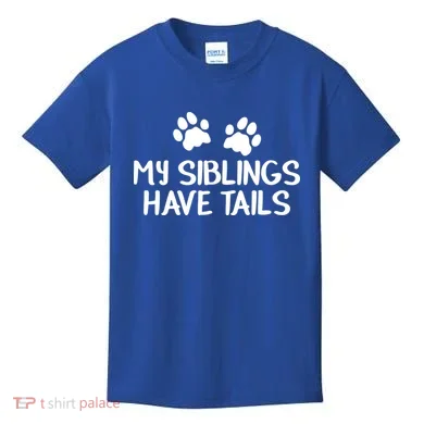My Siblings Have Tails Kids T-Shirt
