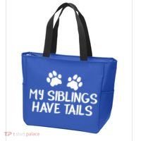 My Siblings Have Tails Tote Bag thumb 3