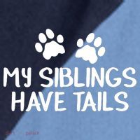 My Siblings Have Tails Raglan Baseball Sleeve Shirt thumb 2