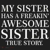 My Sister Has A Freakin Awesome Sister True Story Beanie thumb 2