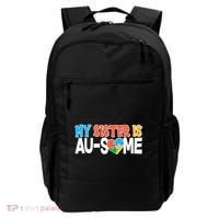 My Sister Is AU-SOME Autism Awareness Backpack thumb 0
