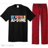My Sister Is AU-SOME Autism Awareness Pajama Set thumb 0