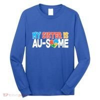My Sister Is AU-SOME Autism Awareness Long Sleeve Shirt thumb 0