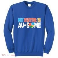 My Sister Is AU-SOME Autism Awareness Sweatshirt thumb 0