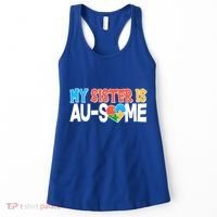 My Sister Is AU-SOME Autism Awareness Women's Tank Top thumb 0