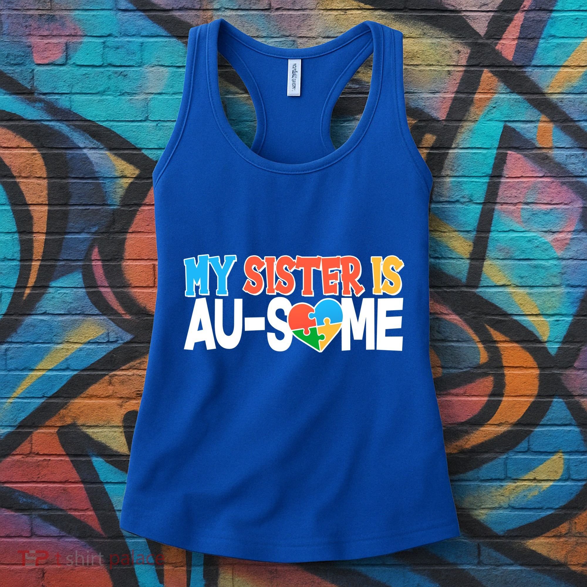 My Sister Is AU-SOME Autism Awareness Women's Tank Top