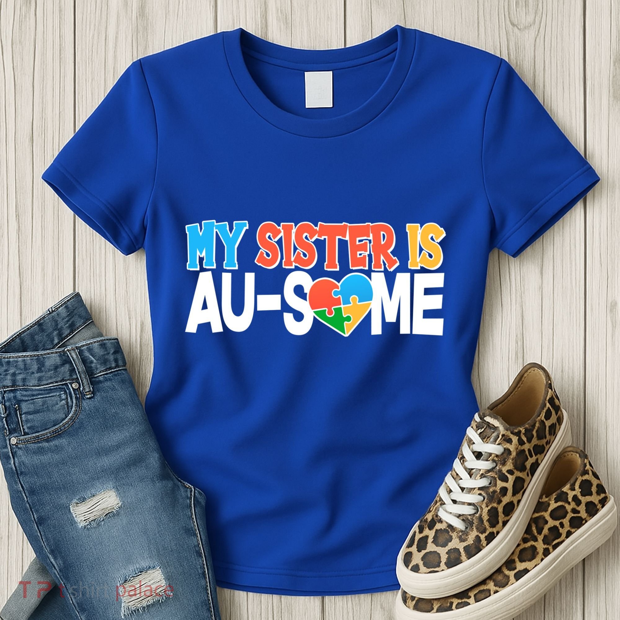 My Sister Is AU-SOME Autism Awareness Women's T-Shirt