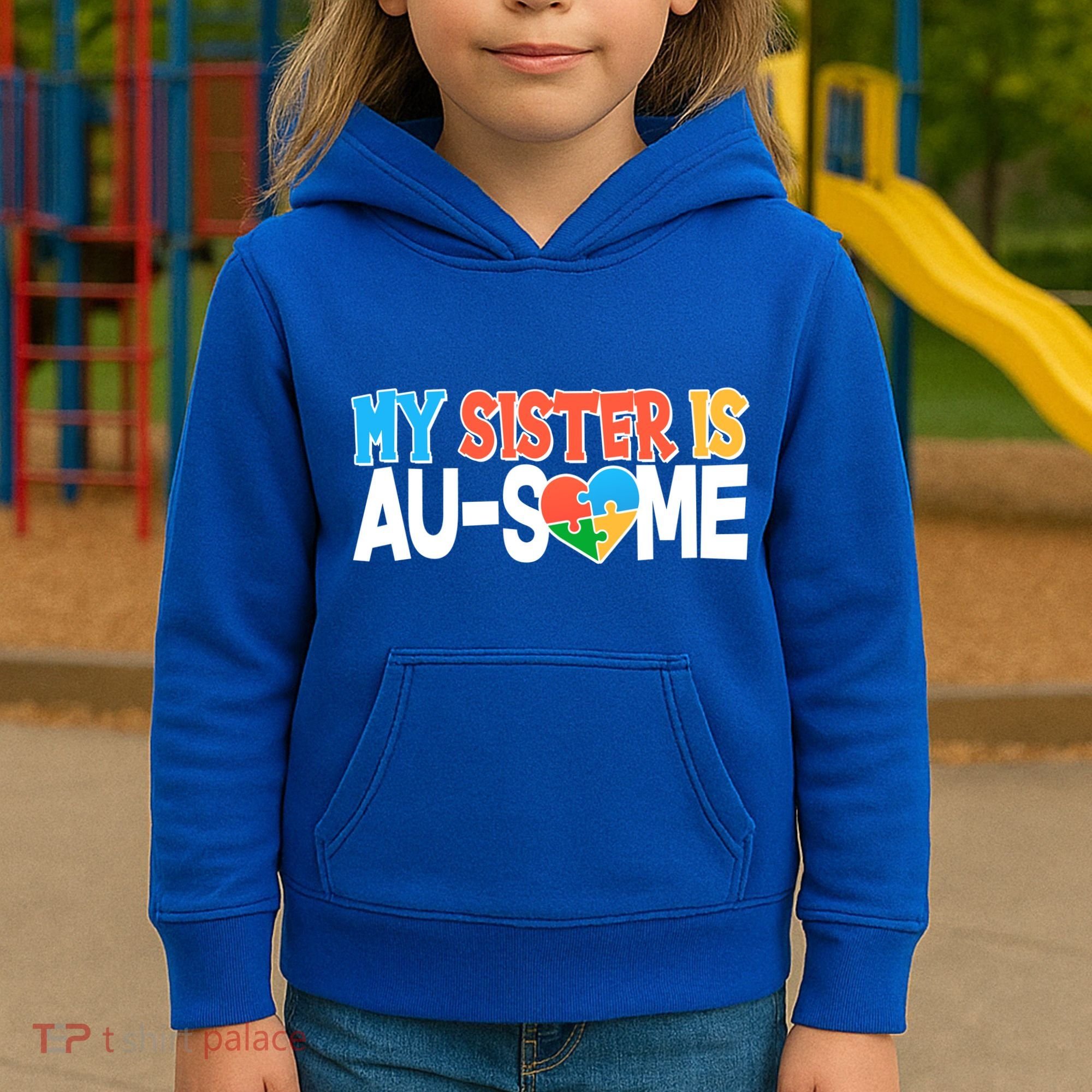 My Sister Is AU-SOME Autism Awareness Kids Hoodie