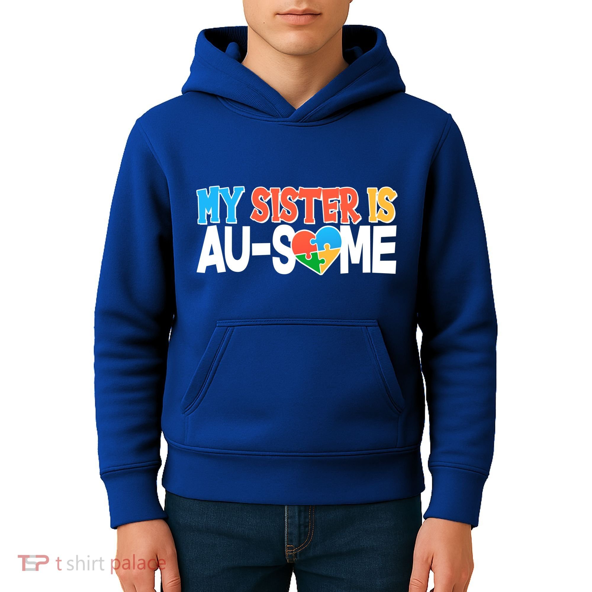 My Sister Is AU-SOME Autism Awareness Kids Hoodie