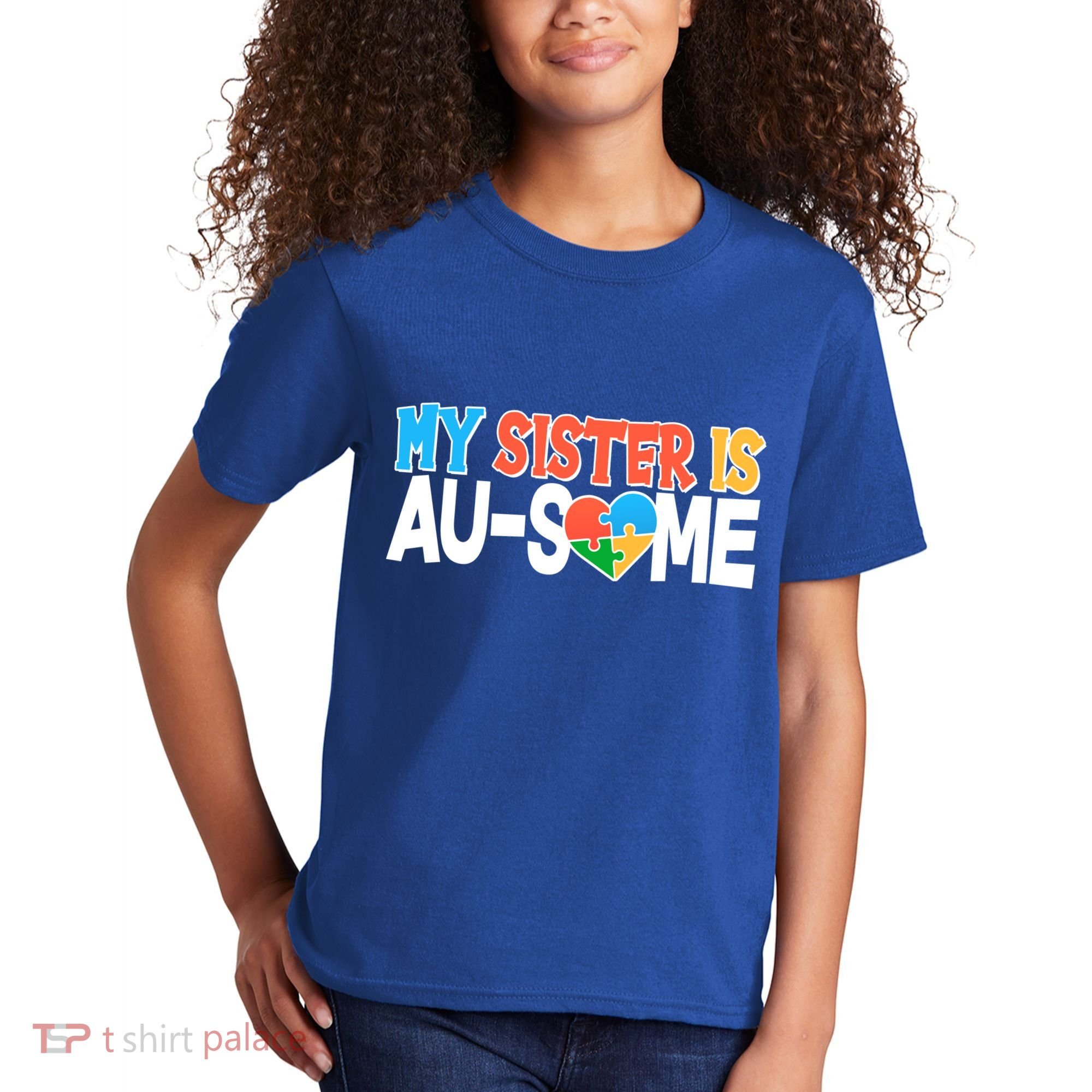 My Sister Is AU-SOME Autism Awareness Kids T-Shirt
