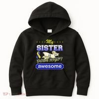 My Sister Is Down Right Awesome Kids Hoodie thumb 0