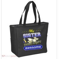My Sister Is Down Right Awesome Tote Bag thumb 2