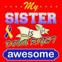 My Sister Is Down Right Awesome Santa Hat thumb 1