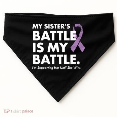 My Sisters Battle Is My Battle Lupus USA-Made Doggie Bandana