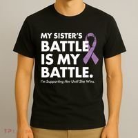 My Sisters Battle Is My Battle Lupus T-Shirt thumb 3