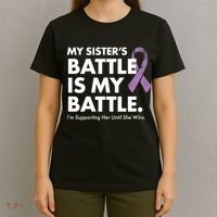 My Sisters Battle Is My Battle Lupus T-Shirt thumb 4