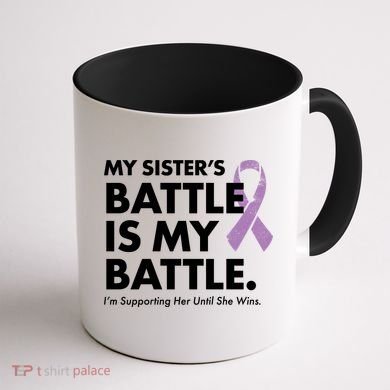 My Sisters Battle Is My Battle Lupus Coffee Mug back