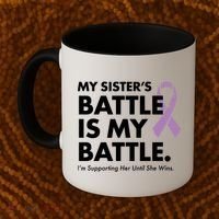 My Sisters Battle Is My Battle Lupus Coffee Mug thumb 2