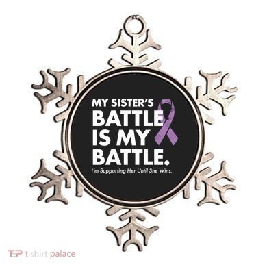 My Sisters Battle Is My Battle Lupus Ornament
