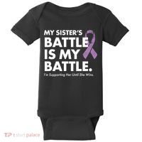 My Sisters Battle Is My Battle Lupus Baby Bodysuit thumb 0