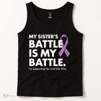 My Sisters Battle Is My Battle Lupus Tank Top thumb 2