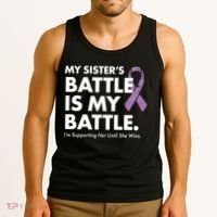 My Sisters Battle Is My Battle Lupus Tank Top thumb 3